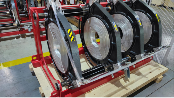 Hdpe 파이프를 위한 0.75KW 90 밀리미터 수력 맞대기 융착 용접기