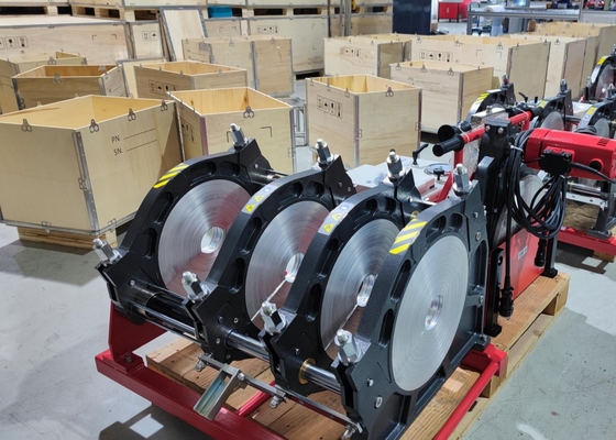IPS 8을 접합하는 ASTM HDPE 맞대기 융착 용접기는 220V 단일 상으로 조금씩 움직입니다