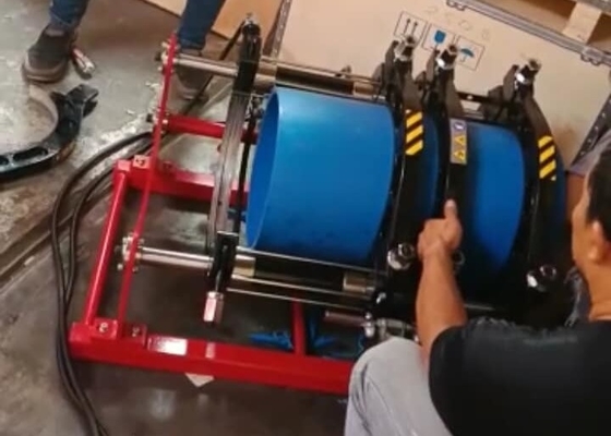 SGS 인증과 IPS12 " HDPE 맞대기 융착 용접기 6.3Mpa