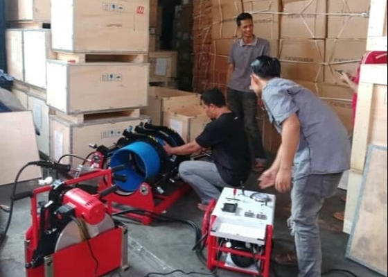SGS 인증과 IPS12 " HDPE 맞대기 융착 용접기 6.3Mpa