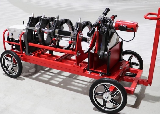 손수레와 50HZ 수력 맞대기 융착 용접기 220V 355MM HDPE